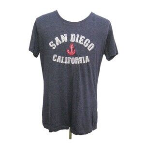 SAN DIEGO California Men's (2XL) Purple Short Sleeve Shirt Graphic T-Shirt Top